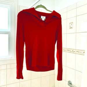 Mint Condition Sailor Cowl cotton Holiday Red sweater